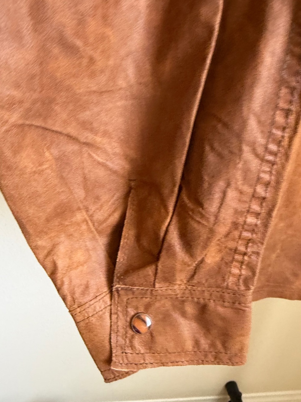 Vintage Leather by Nicole Men’s Brown Genuine Leather Shirt Jacket Size L - Picture 6 of 6